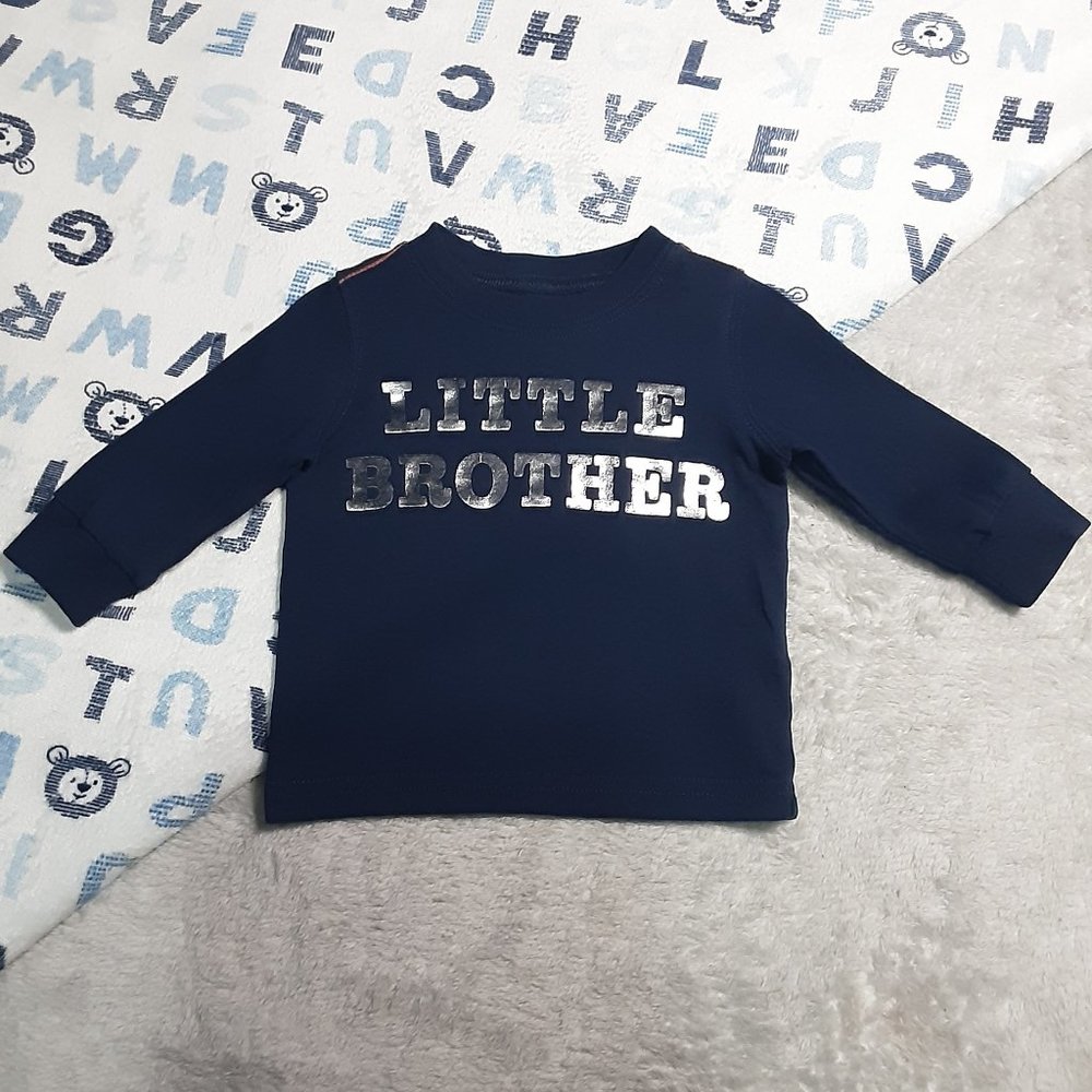 $1 | 3m | Carter's | "Little Brother" Long Sleeved T-Shirt
